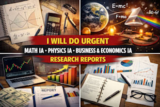 do urgent math ia physics ia business and economics research reports