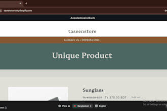 design a professional shopify store