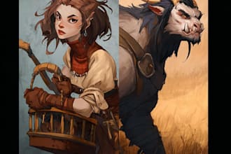 create custom dnd, rpg, and character art