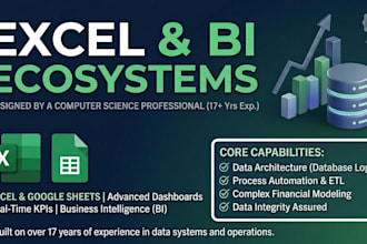 build professional excel dashboards and scalable data architectures