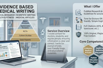 do evidence based medical writing