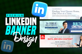 design professional linkedin banner and profile header in 24 hours
