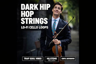 record dark hip hop strings and lo fi cello loops for your trap soul beats