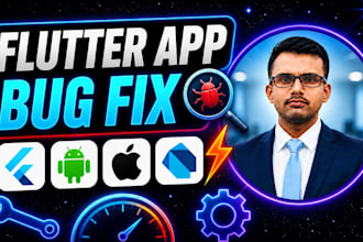 fix flutter app bugs, debug and optimize apps