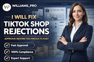 fix tiktok shop product rejections and approve restricted products