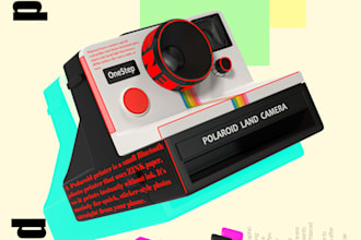 create artistic ads in 2d or 3d form