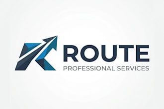 design a modern and creative route logo for your brand