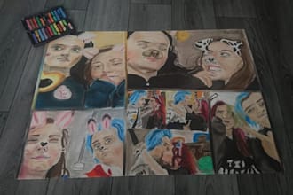 design a massive poster for you with soft pastels