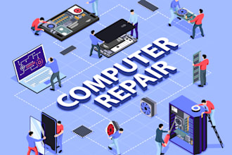 install windows and fix PC issues remotely