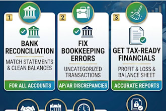 clean up and reconcile your quickbooks or xero books