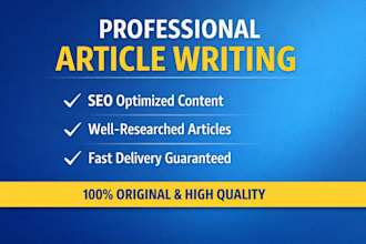 write well structured articles and blog posts