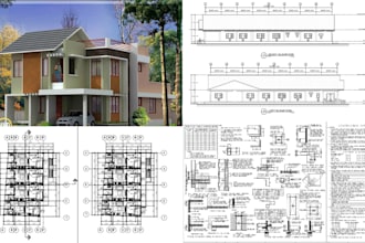 draw architectural floor plan blueprint drawings elevation patio shed pergola