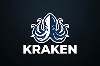 design a powerful and creative kraken logo for your brand