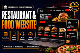 build a professional restaurant or cafe website with wordpress and elementor
