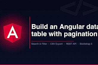 build an angular data table with search, filter and pagination