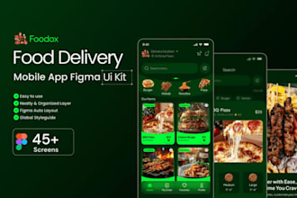 do mobile app design, UI UX design, app mockup, UI wireframe and figma prototype