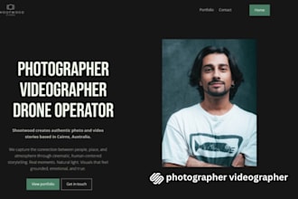 design squarespace film studio website videographer website photographer website