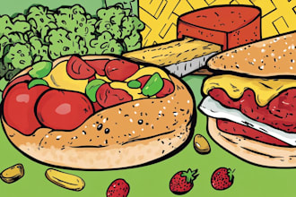 food pop art of your food pop art