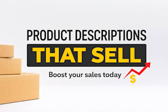 write product descriptions that increase sales and conversions