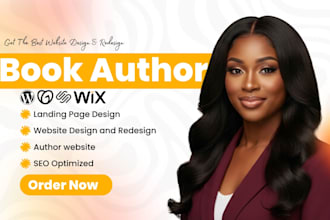 design author website, book author website, ebook landing page