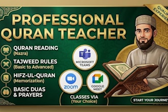 teach quran with tajweed to kids and adults online