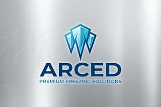 design a cool and modern freezer brand logo
