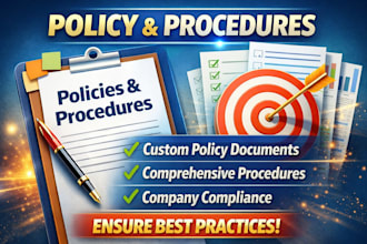 write professional policy and procedures for your business