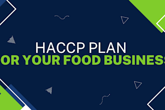 create haccp plan, haccp documentation and food safety plan for your business