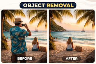 remove unwanted objects from your photos professionally
