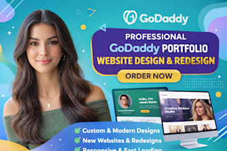 godaddy portfolio website design and redesign with airo godaddy develop godaddy