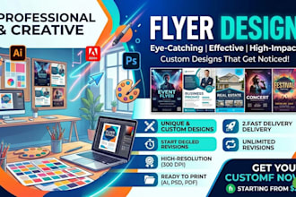 design flyer design, event or business flyer church flyer design