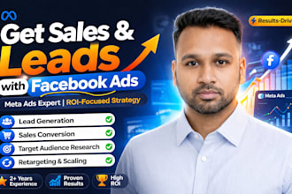 run facebook ads campaign and meta ads for lead generation and sales
