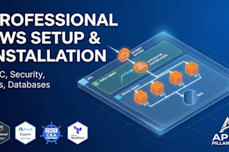 provide professional AWS setup, installation, and infrastructure configuration