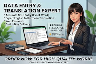 provide premium data entry and accurate translation