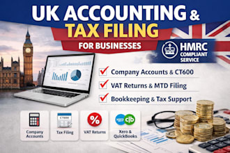 manage US company account UK tax filing and vat returns for businesses