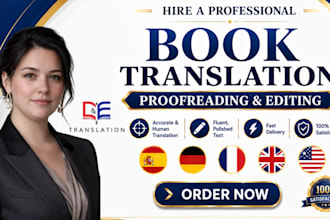 professionally translate your spanish fiction books and ebook into english