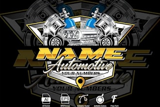 design modern professional automotive logo