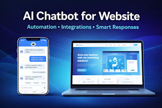 build ai chatbot for website with automation