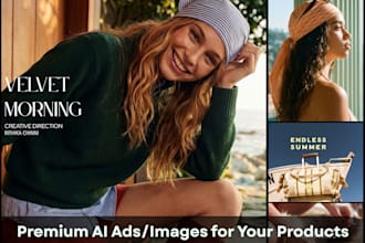 design realistic ai fashion ads for ecommerce products