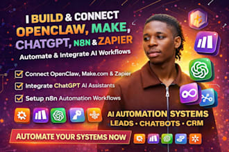 setup openclaw n8n debug make com chatgpt zapier ai automation workflow IFTTT