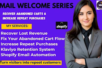 create email welcome series and abandoned cart flows to win back lost sales