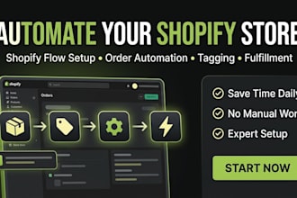 build shopify flow automation for orders, tagging and fulfillment
