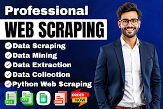do web scraping,data scraping and data mining from any website