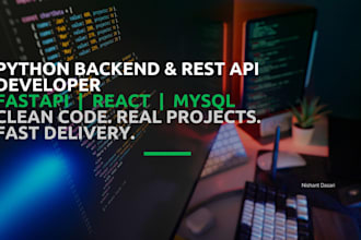 build your python backend and rest api using fastapi