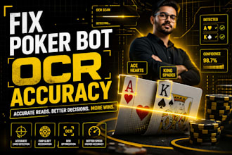fix poker bot ocr accuracy and card detection errors