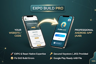 generate a production aab or apk from your expo project