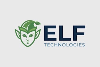 design a professional and elegant elf logo