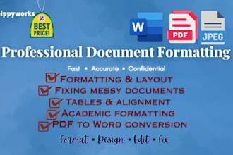 professionally format and design your document