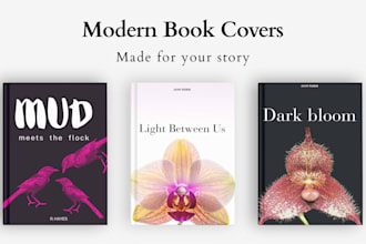 design a professional and modern book cover or ebook cover