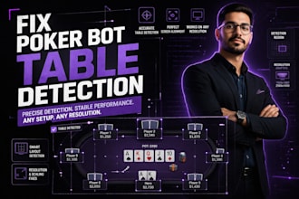 fix poker bot table detection and screen alignment issues